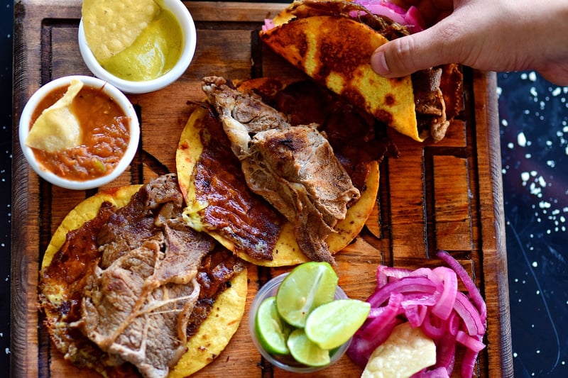 Asian Tacos with Mango Salsa